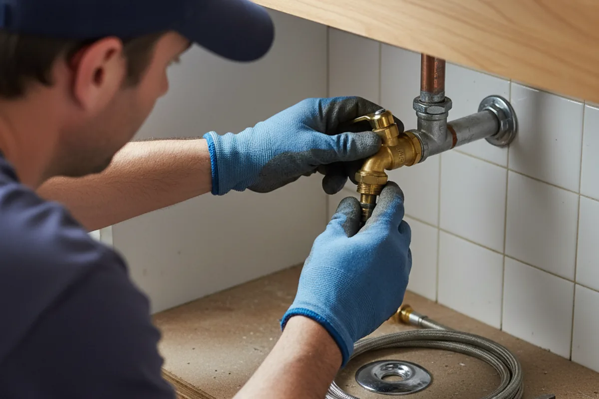 Shutoff valve and fitting work during Faucet and Fixture Repair in Willow Spring